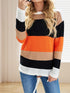 Striped Knitwear Sweater Shirt