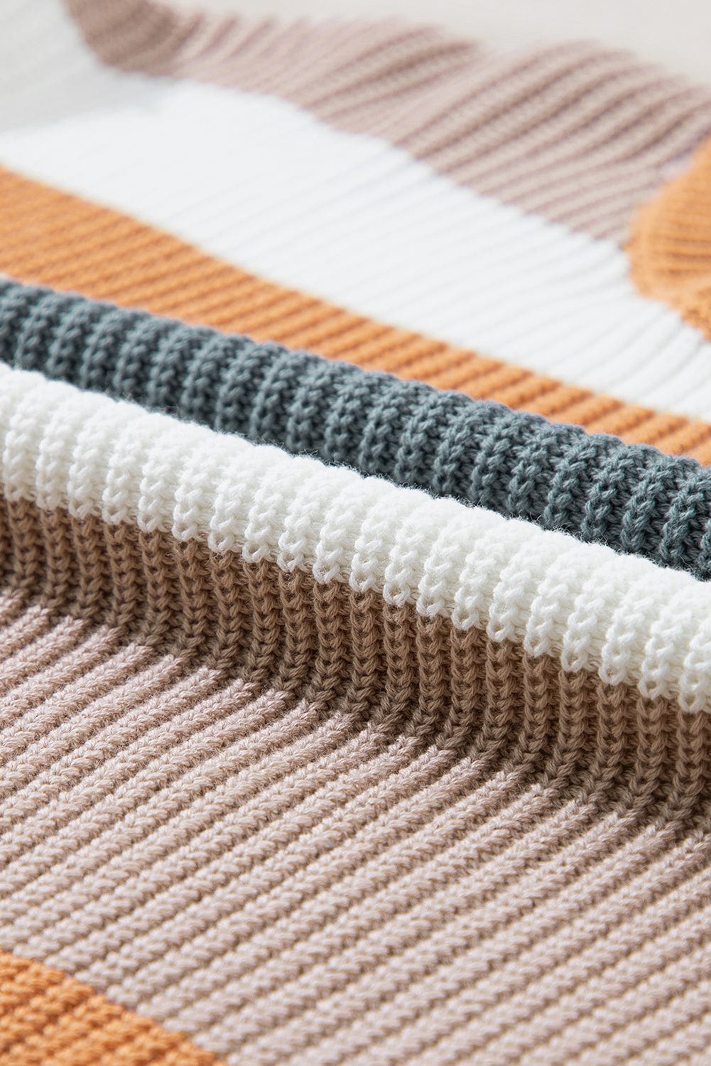 Striped Knitwear Sweater Shirt