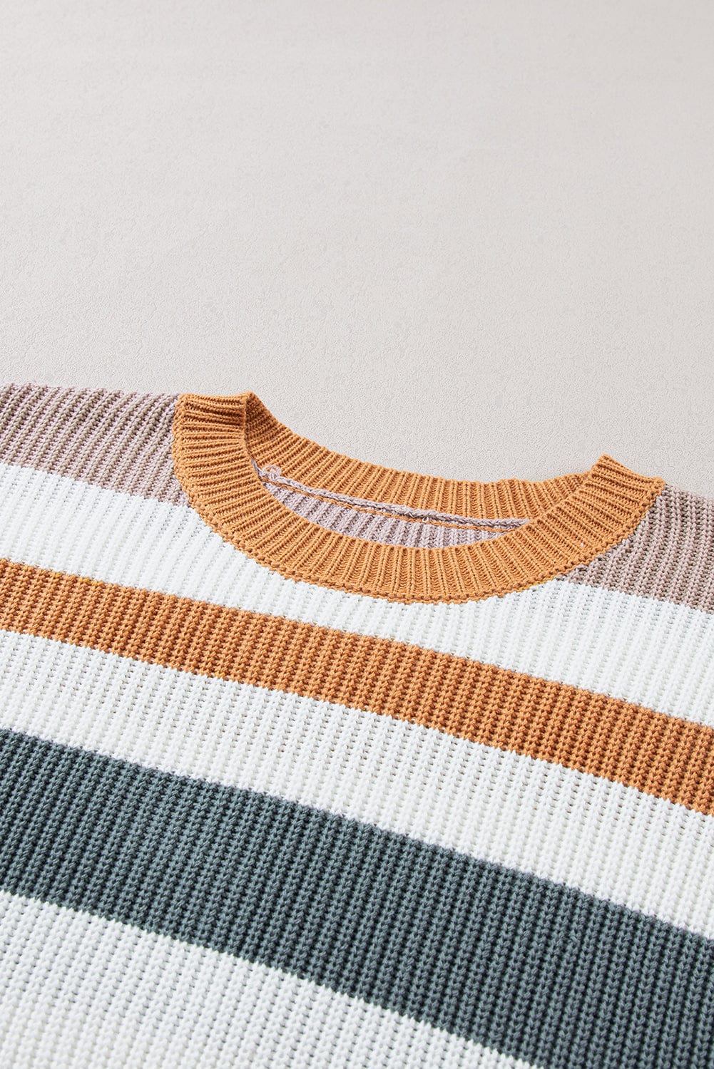 Striped Knitwear Sweater Shirt