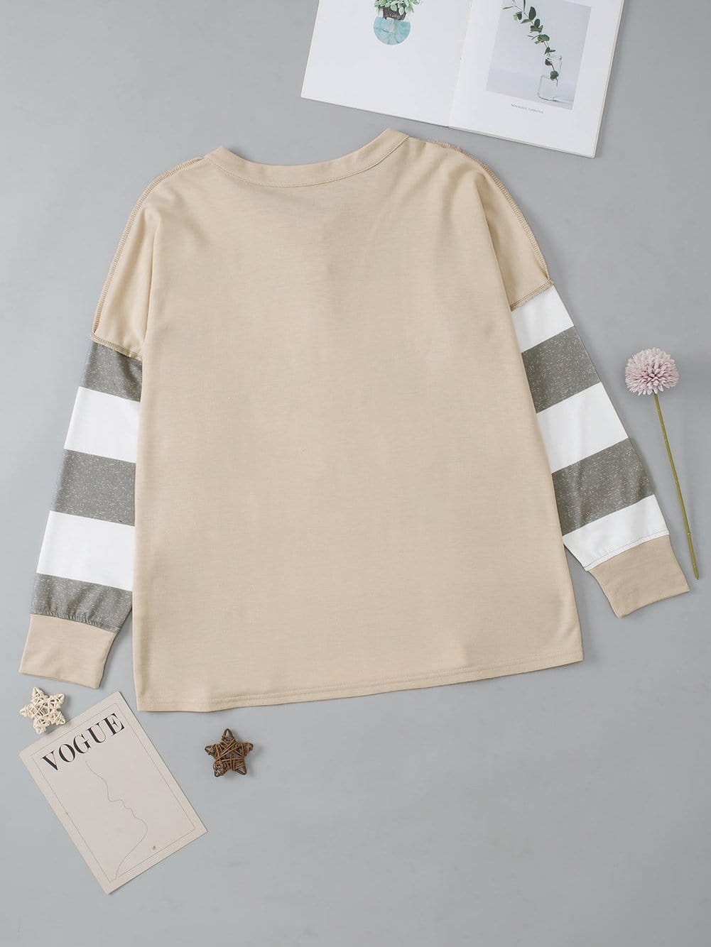 Striped Knitwear Sweater Shirt