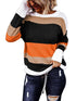 Striped Knitwear Sweater Shirt