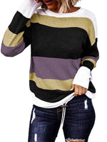 Striped Knitwear Sweater Shirt