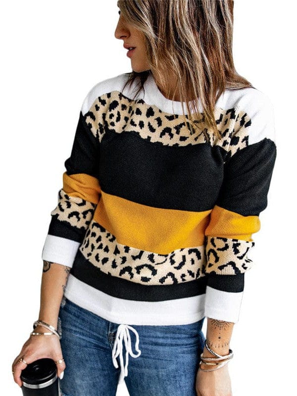 Striped Knitwear Sweater Shirt