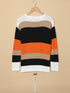 Striped Knitwear Sweater Shirt