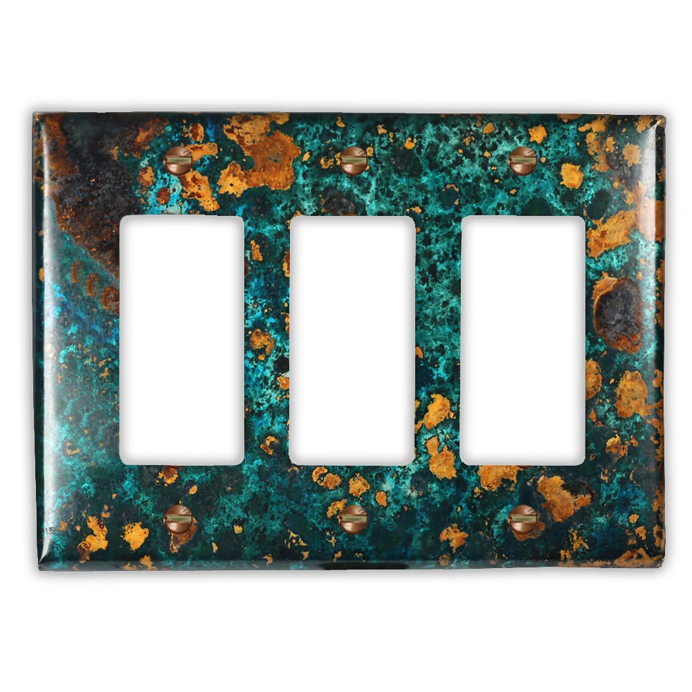 Mystic Topaz Copper - 3 Rocker Wallplate