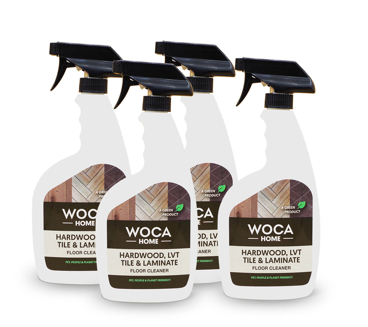 WOCA Home Hardwood, LVT, Tile & Laminate Floor Cleaner 4 Pack
