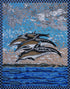 Nautical Mosaic - Flying Dolphins