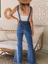 Wide Leg Denim Overalls