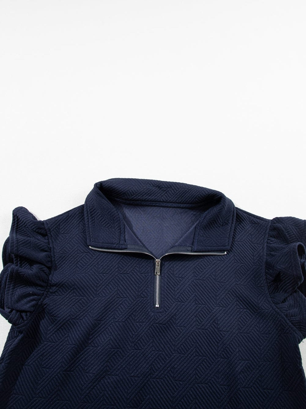 Navy Blue Knit Two-Piece Set