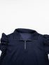 Navy Blue Knit Two-Piece Set