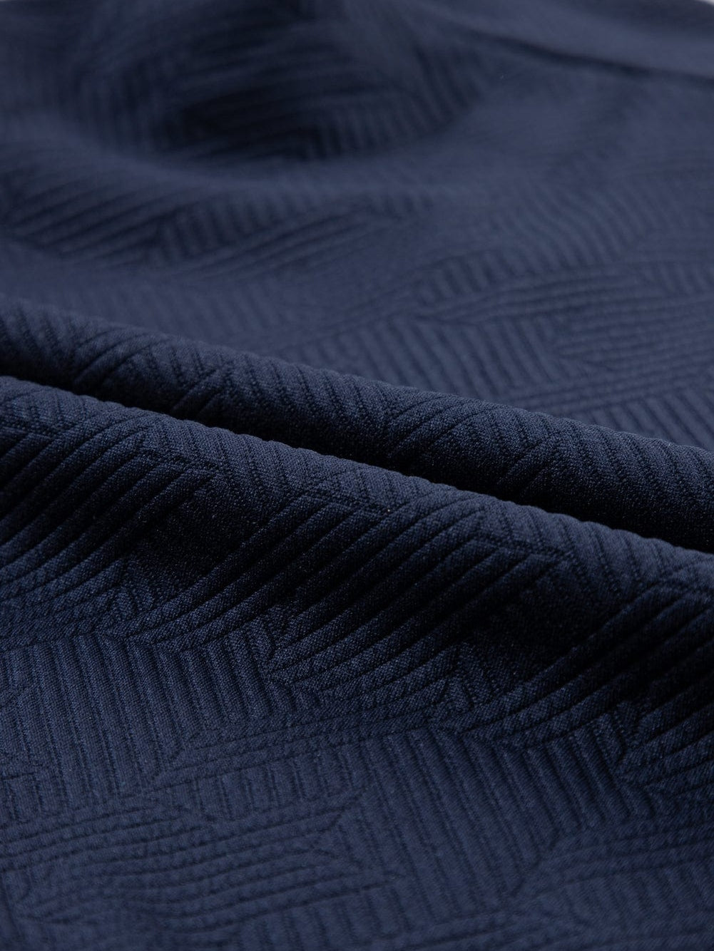 Navy Blue Knit Two-Piece Set