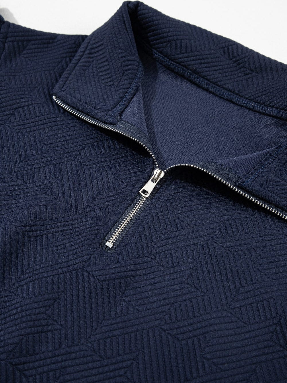 Navy Blue Knit Two-Piece Set