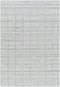 Nissa Light Gray Checkered Wool Rug