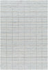 Nissa Light Gray Checkered Wool Rug