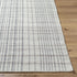 Nissa Gray Blue Checkered Wool Rug