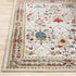 Alfombra de damasco blanco y marrón Neola