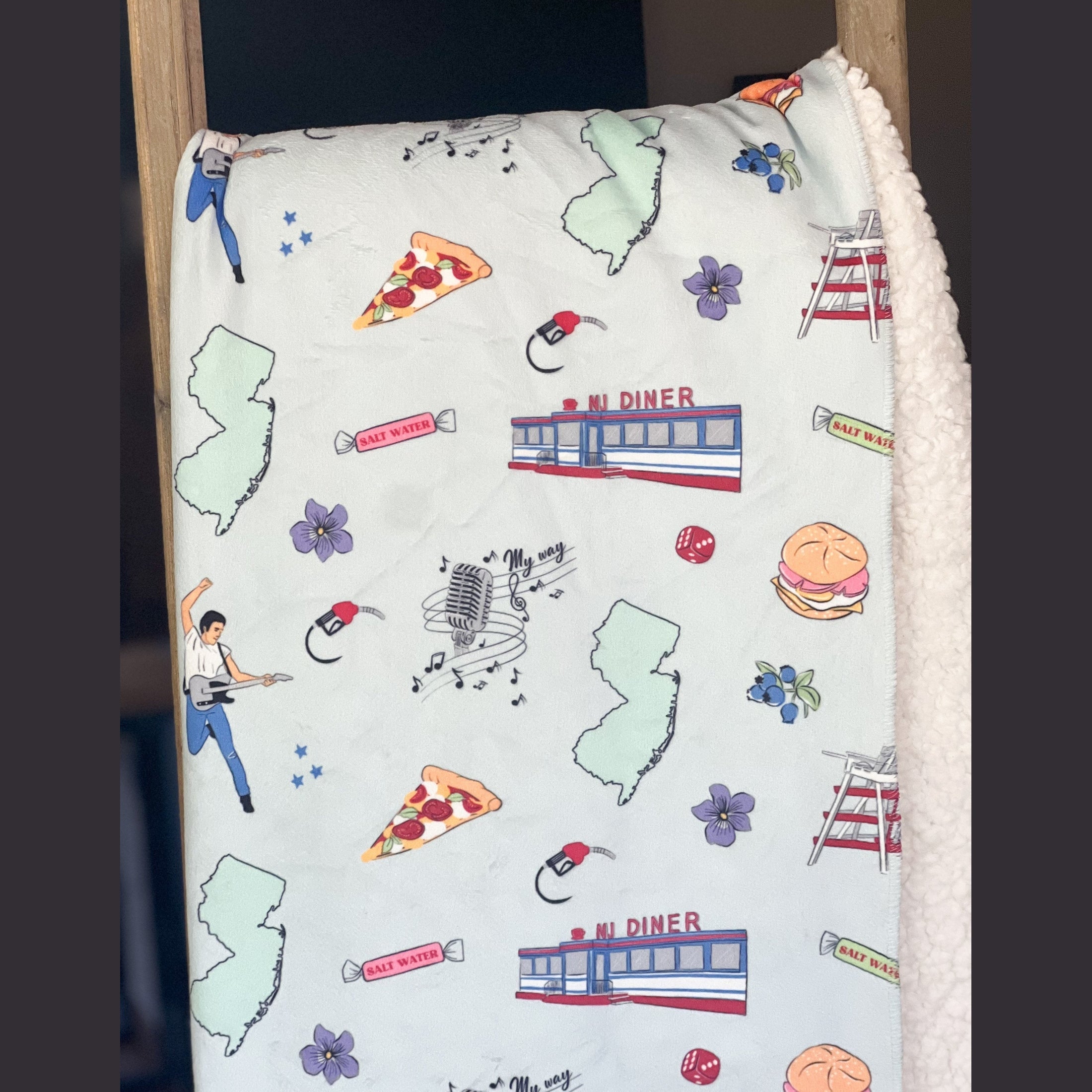 Manta de felpa de Nueva Jersey de 60 x 80