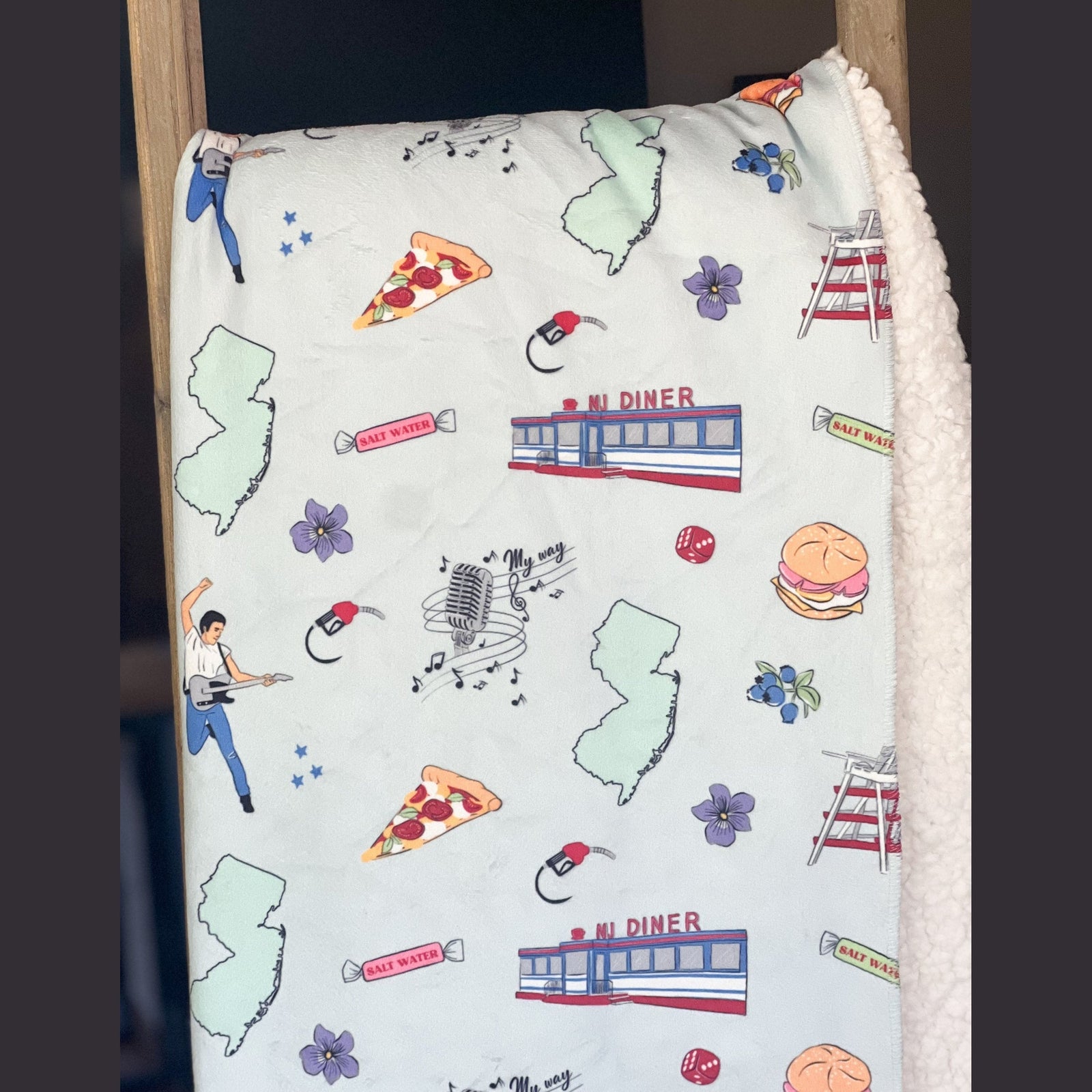 Manta de felpa de Nueva Jersey de 60 x 80