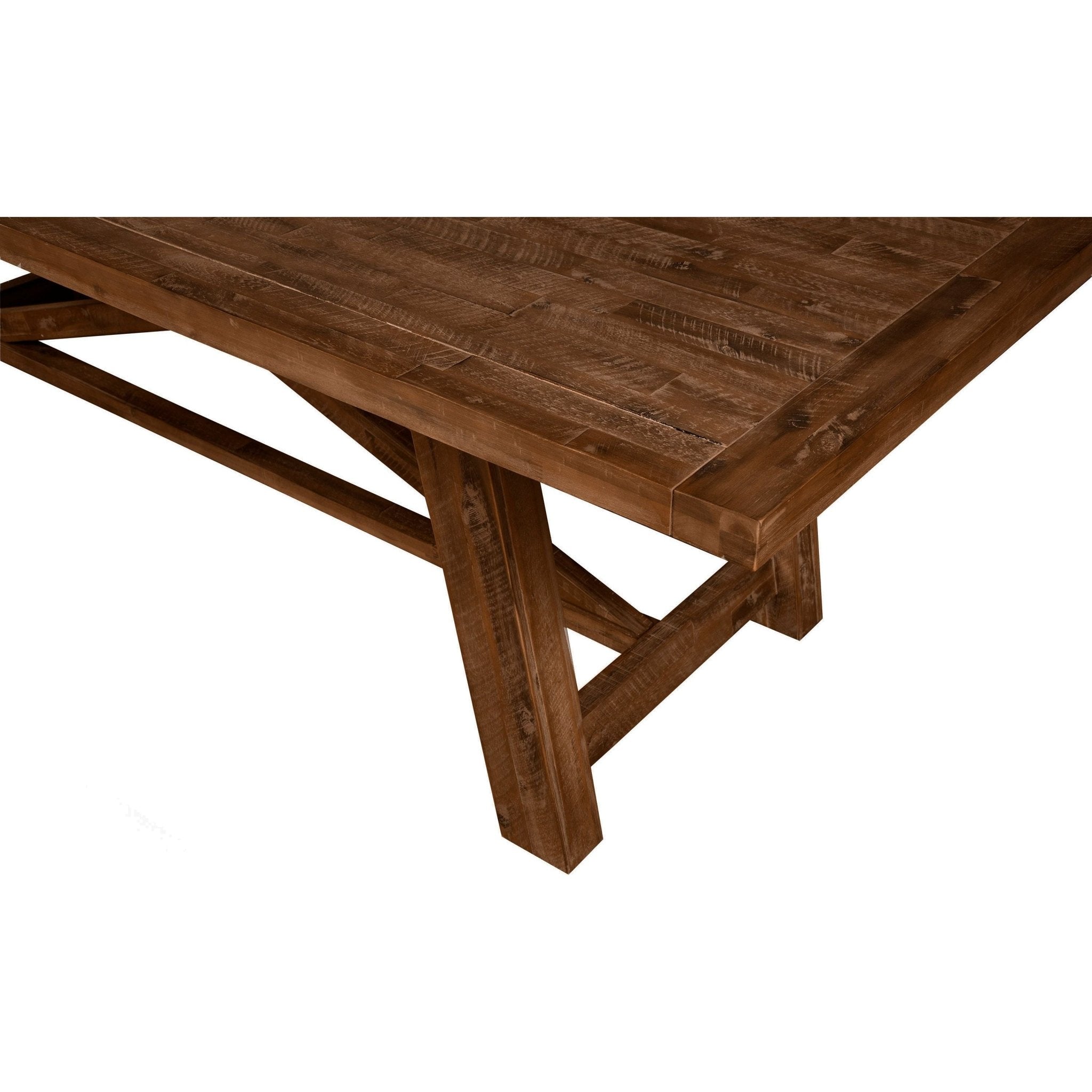 Mesa de comedor rectangular Newberry, marrón medio