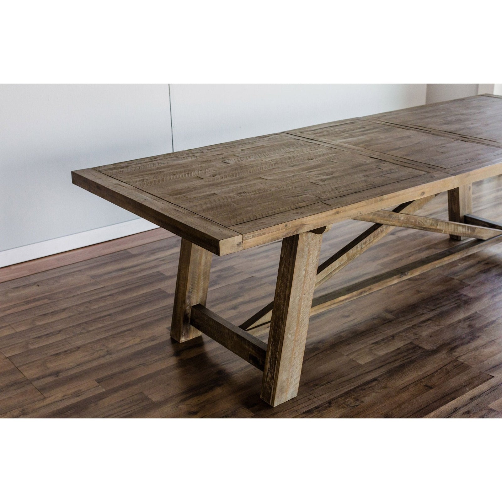 Mesa de comedor rectangular Newberry, natural desgastada