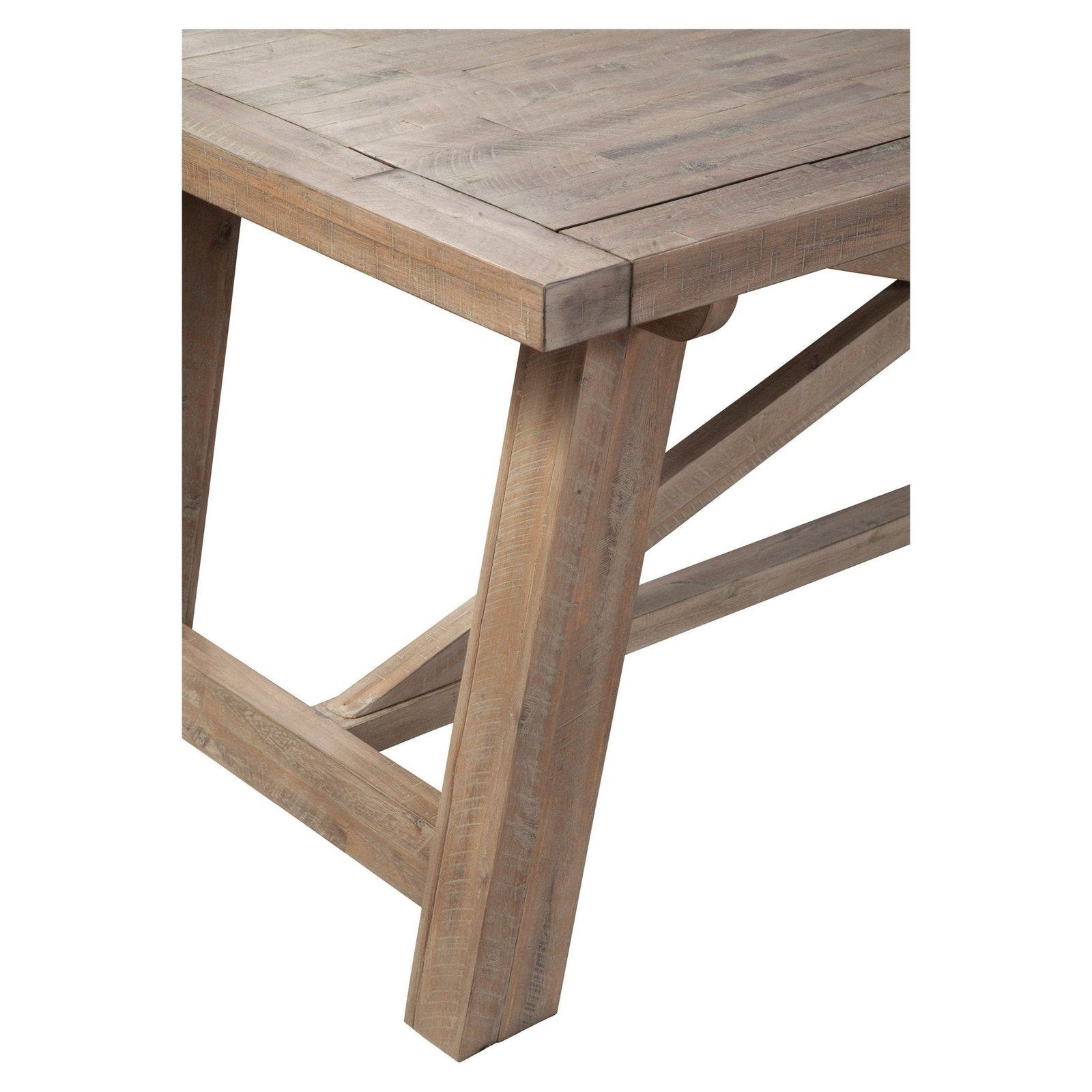 Mesa de comedor rectangular Newberry, natural desgastada