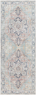 Alfombra lavable vintage Nisa de color verde