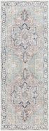 Alfombra lavable vintage Nisa de color verde