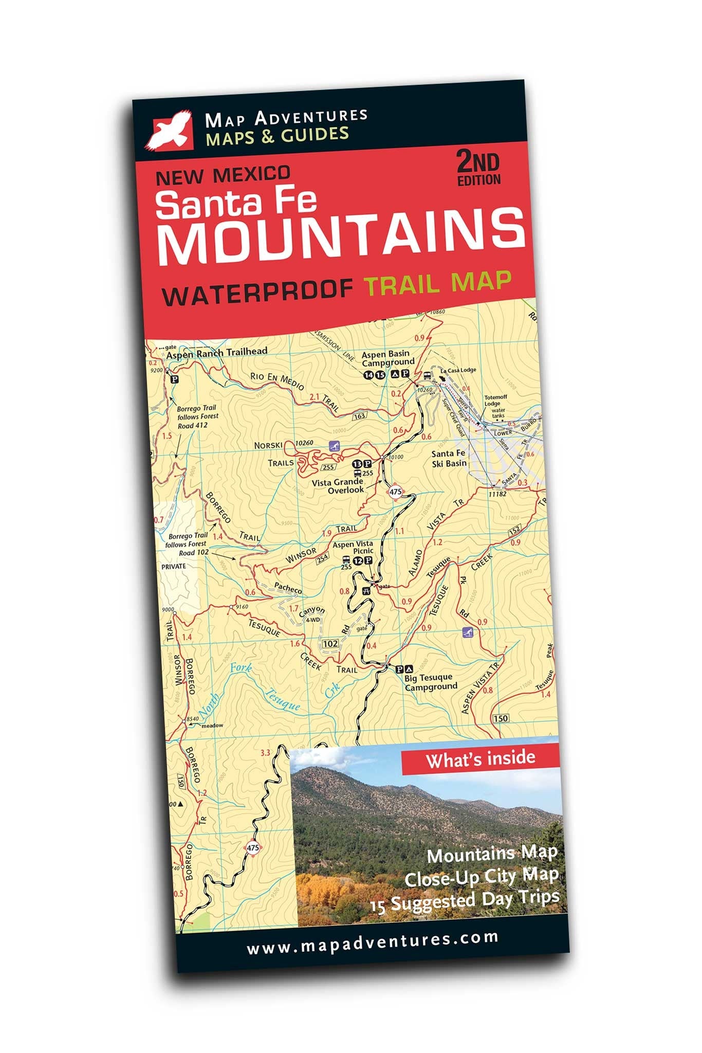 Santa Fe Mountains Hiking Trail Map