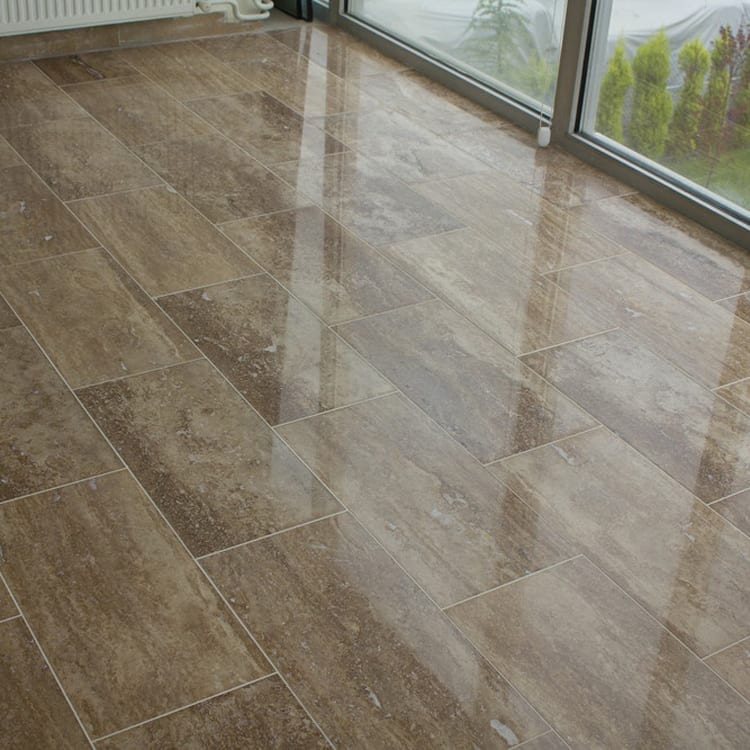 Noce Brown Vein-cut Travertine Floor and Wall Tile 12