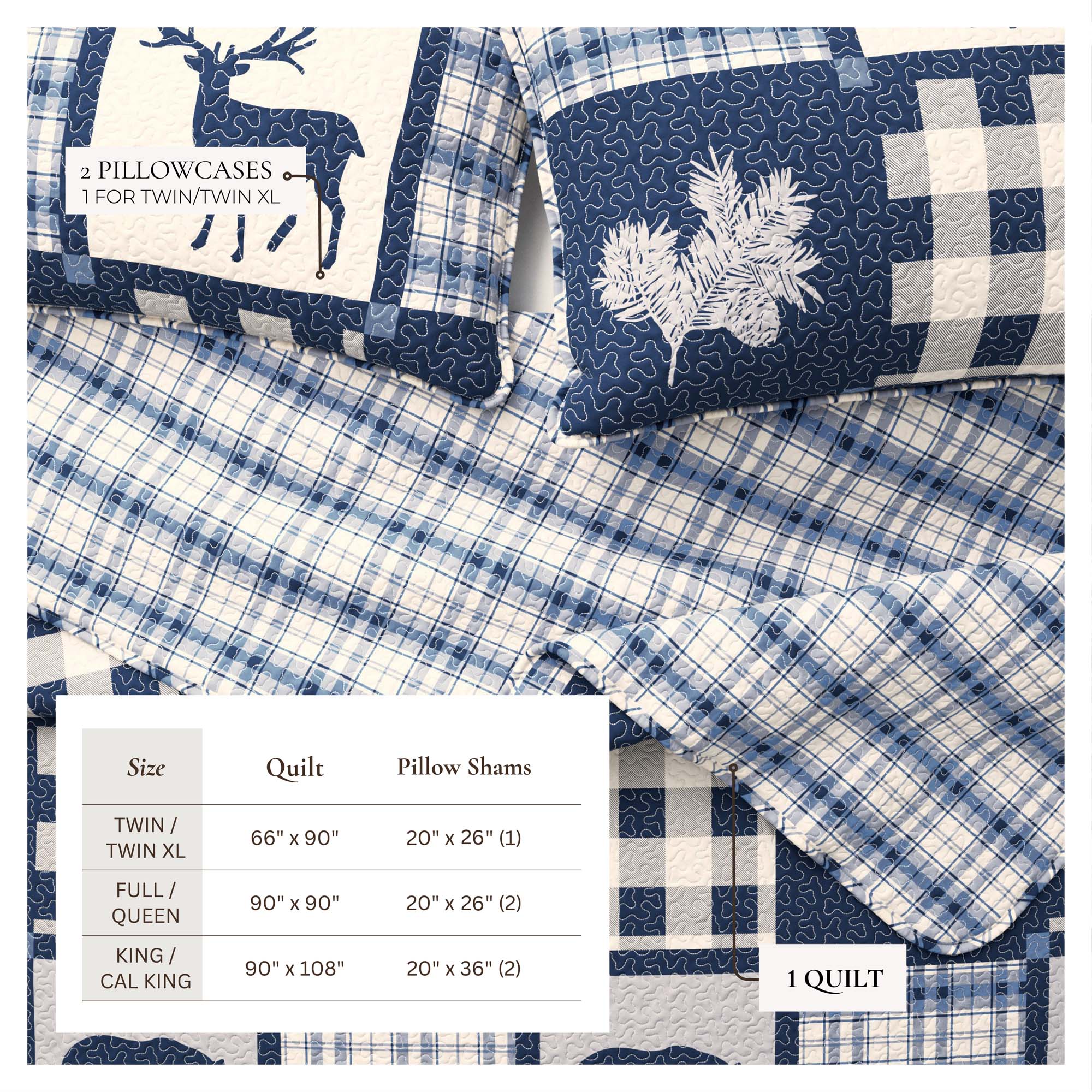 3-Piece Lodge Quilt - Stonehurst Collection