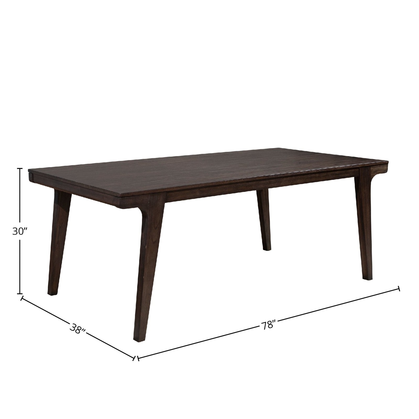 Mesa de comedor Olejo, color chocolate