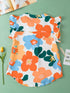 Cute Orange and Pink Floral Shirt