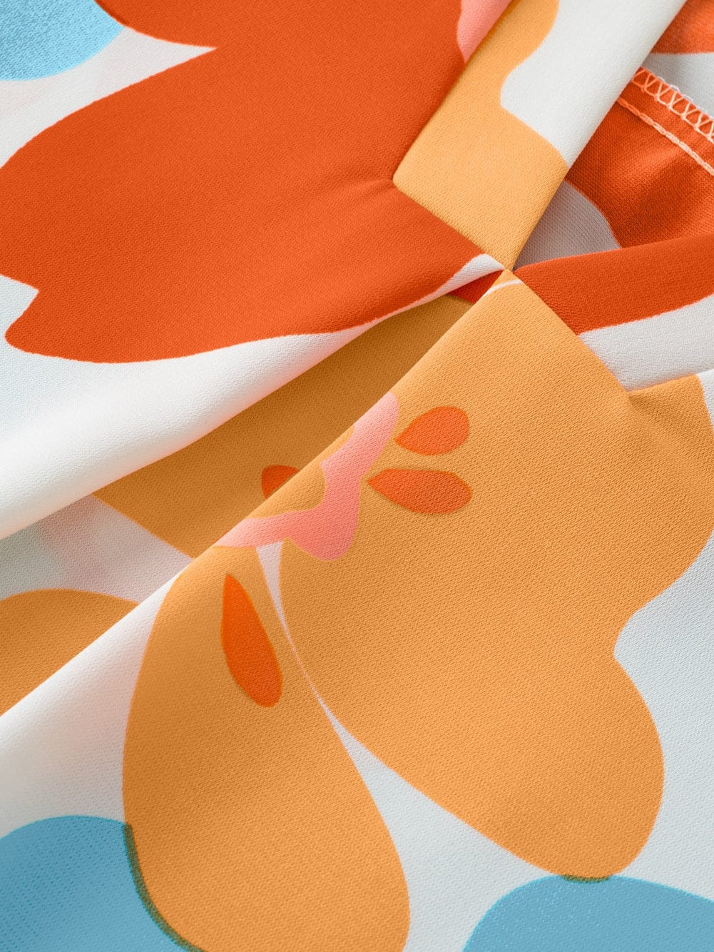 Cute Orange and Pink Floral Shirt