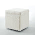 Lilly Faux Fur Cube Storage Ottoman