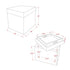 Lilly Faux Fur Cube Storage Ottoman