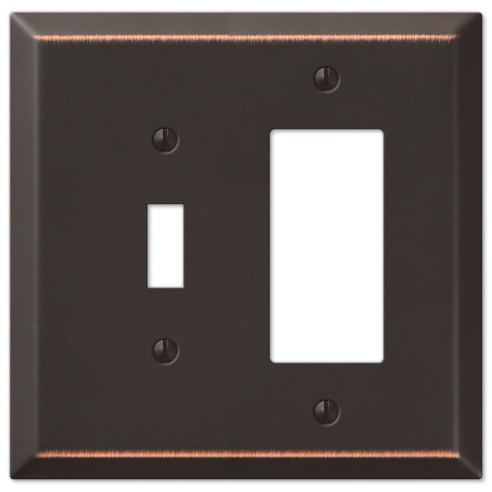 Placa de pared de acero envejecido de gran tamaño: 1 palanca/1 balancín
