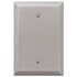 Oversized Brushed Nickel Steel - 1 Blank Wallplate