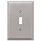 Oversized Brushed Nickel Steel - 1 Toggle Wallplate