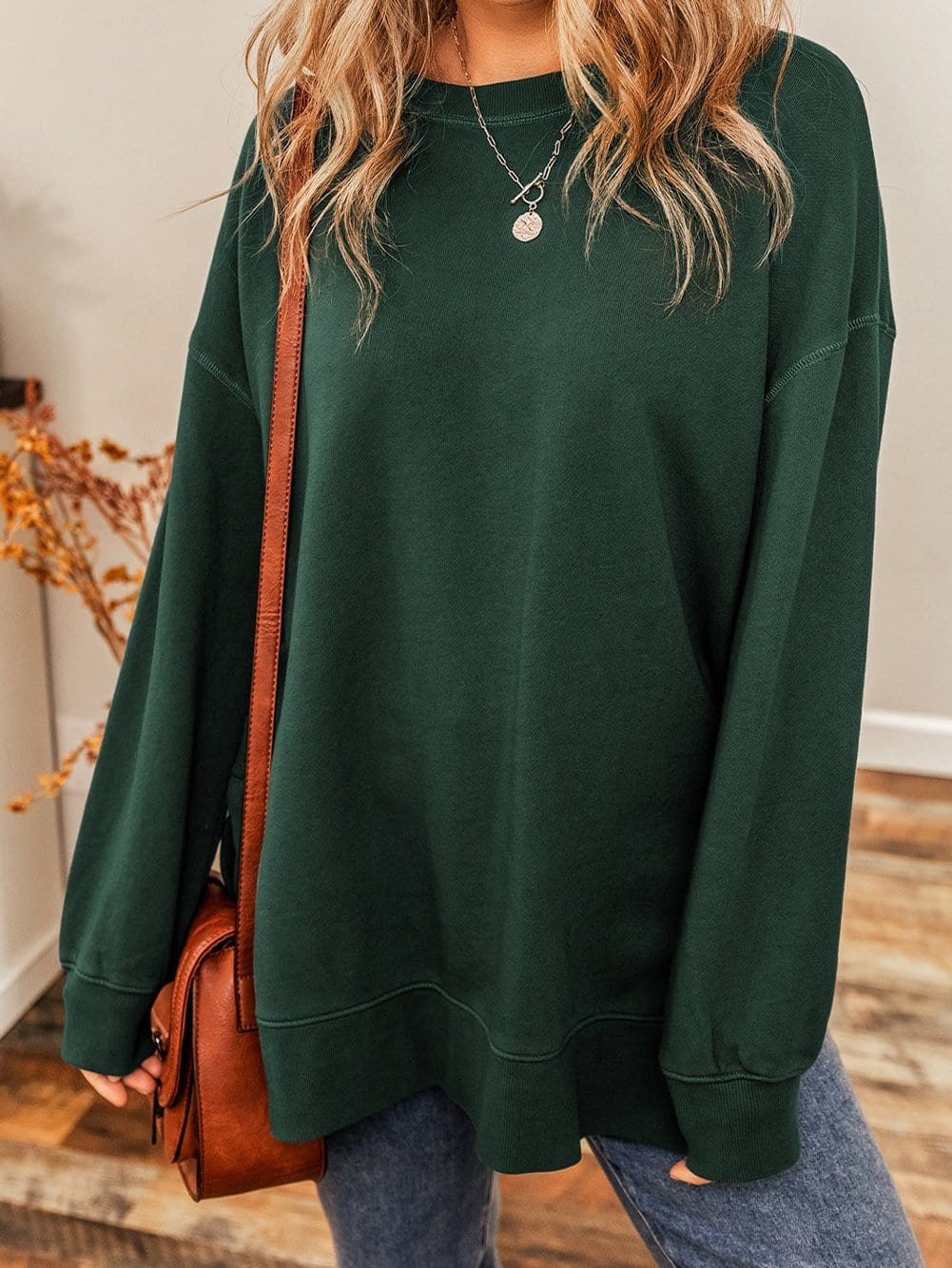 Slightly Oversized Crew Neck Sweater
