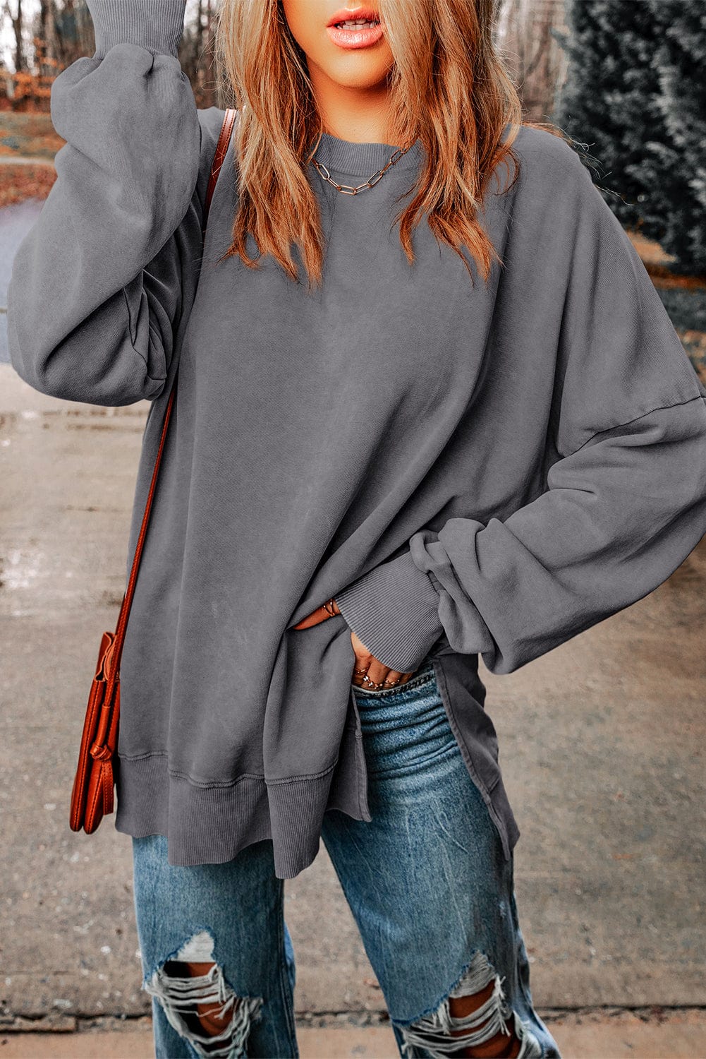 Slightly Oversized Crew Neck Sweater