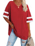V-Neck T-Shirt with Raglan Sleeves
