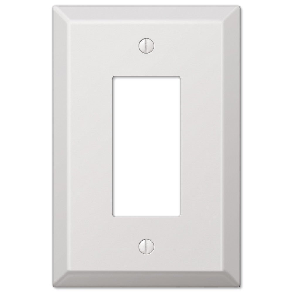 Placa de pared basculante de acero blanco de gran tamaño - 1
