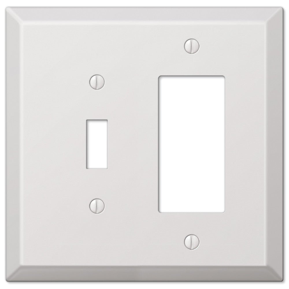Placa de pared de acero blanco de gran tamaño: 1 palanca/1 balancín