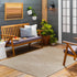 Alfombra de exterior Stephan beige oscuro