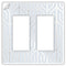 Placa de pared de plástico transparente sin tornillos Paper-It de 2 balancines