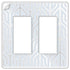 Placa de pared de plástico transparente sin tornillos Paper-It de 2 balancines