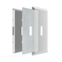 Placa de pared de plástico transparente sin tornillos Paper-It de 2 balancines