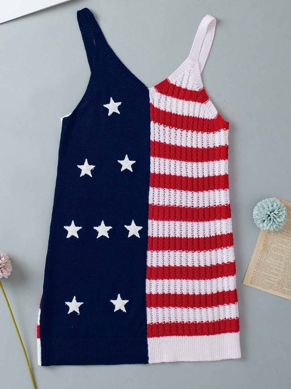 USA Flag Knit Cami