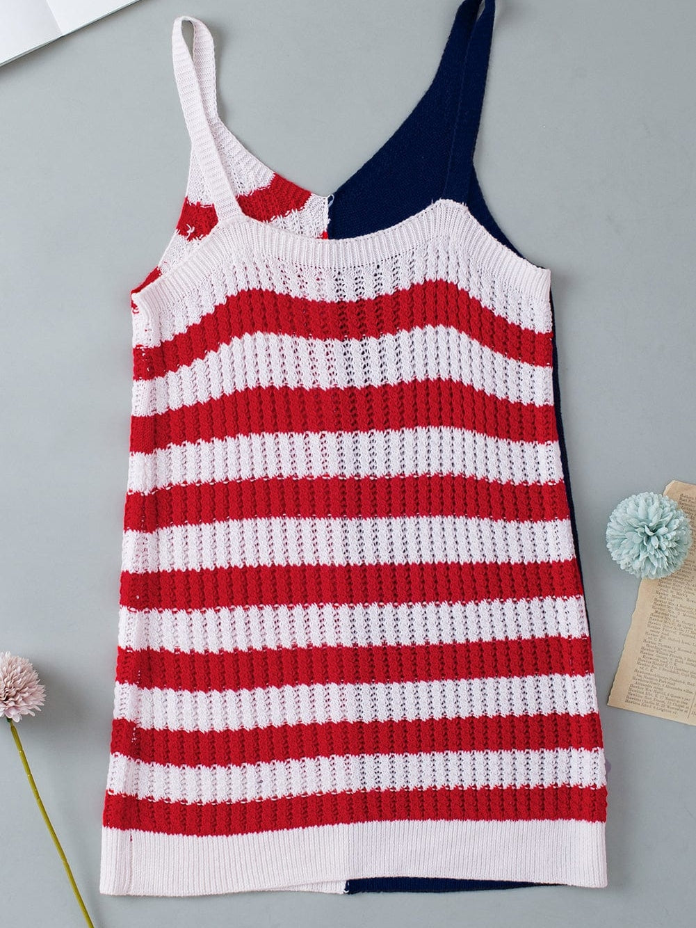 USA Flag Knit Cami