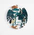 Pheasant Pattern Printed Transparent Acrylic Circle
